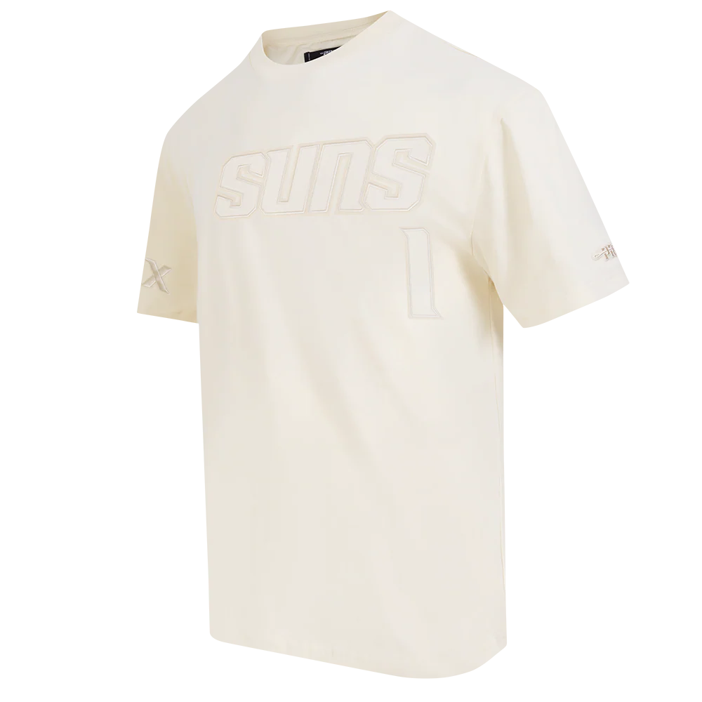 NBA PHOENIX SUNS DEVIN BOOKER #1 NEUTRAL PNN MEN'S CJ DROP SHOULDER TEE (EGGSHELL) - Image 2