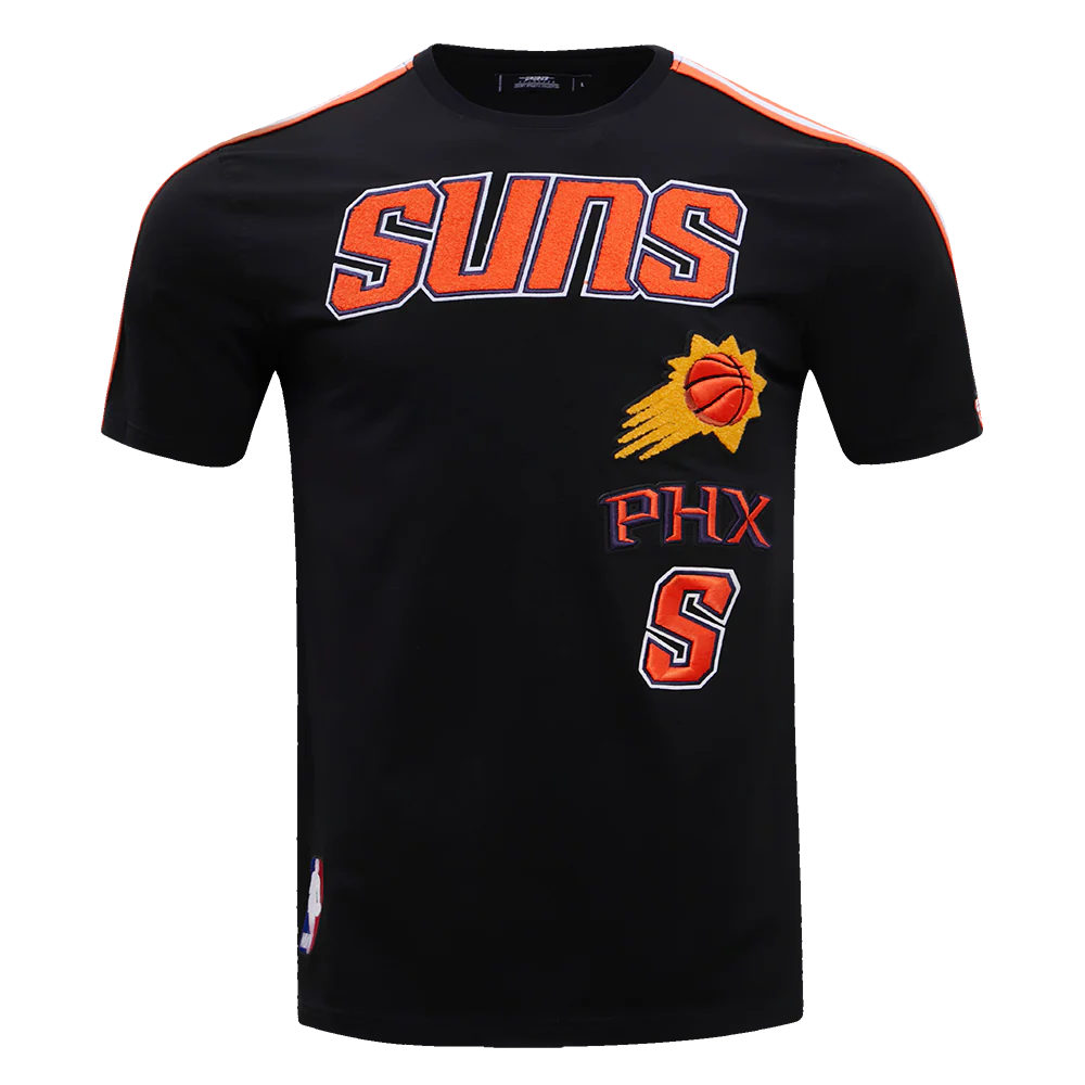 NBA PHOENIX SUNS RETRO CLASSIC MEN'S STRIPED TEE (BLACK/ORANGE)