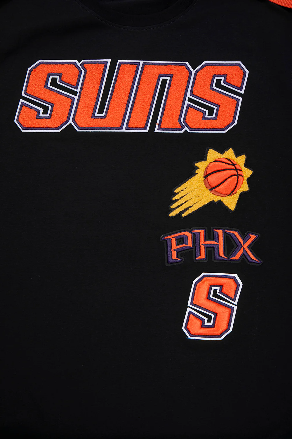 NBA PHOENIX SUNS RETRO CLASSIC MEN'S STRIPED TEE (BLACK/ORANGE) - Image 5