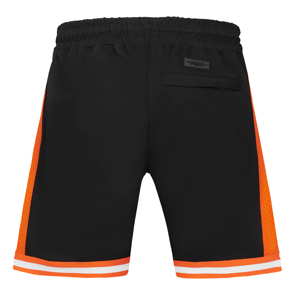NBA PHOENIX SUNS DEVIN BOOKER #1 CLASSIC MEN'S DOUBLE KNIT 2.0 SHORT (BLACK/ORANGE/WHITE) - Image 4