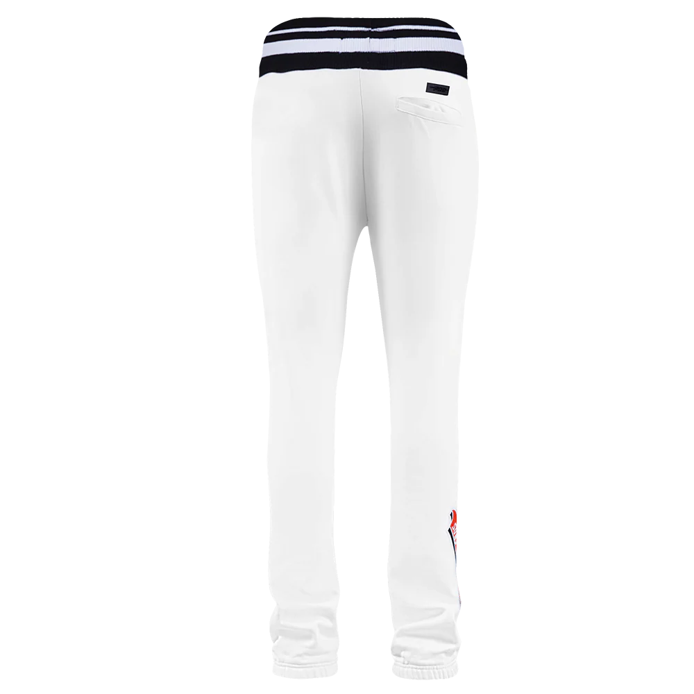 NBA PHOENIX SUNS SCRIPT TAIL MEN'S RIB FLEECE SWEATPANT (WHITE/BLACK) - Image 3