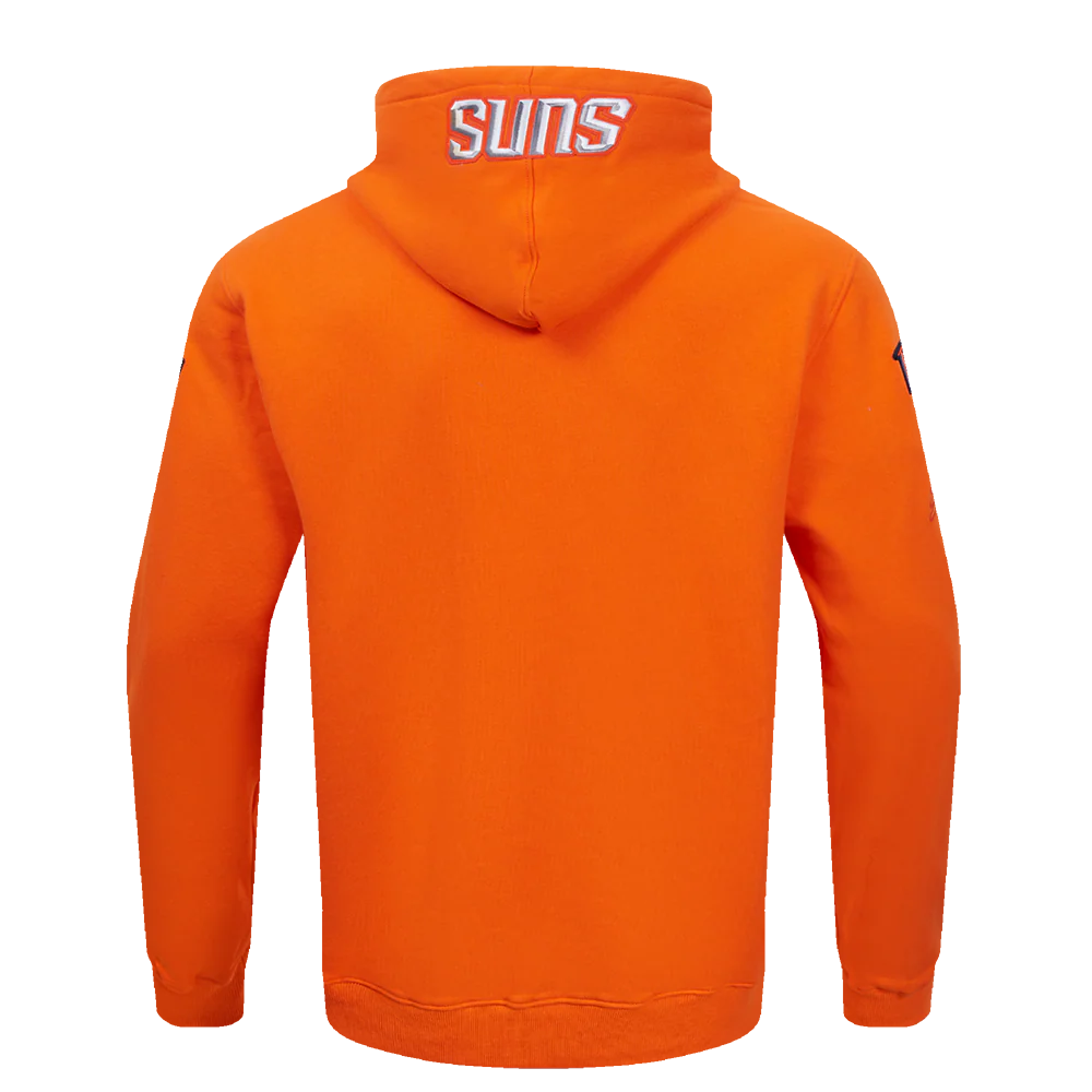NBA PHOENIX SUNS OLD ENGLISH MEN'S PULLOVER HOODIE (ORANGE) - Image 4