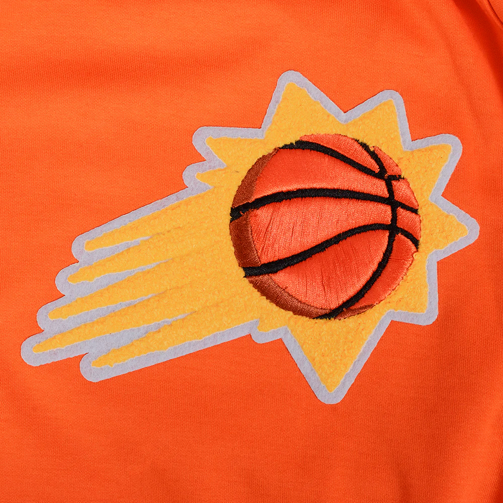 NBA PHOENIX SUNS CLASSIC CHENILLE MEN'S PULLOVER HOODIE (ORANGE) - Image 5