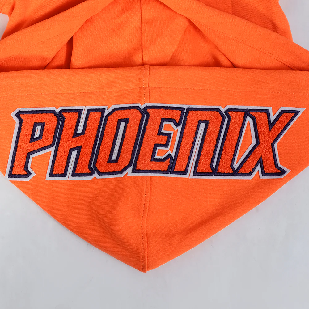 NBA PHOENIX SUNS CLASSIC CHENILLE MEN'S PULLOVER HOODIE (ORANGE) - Image 8