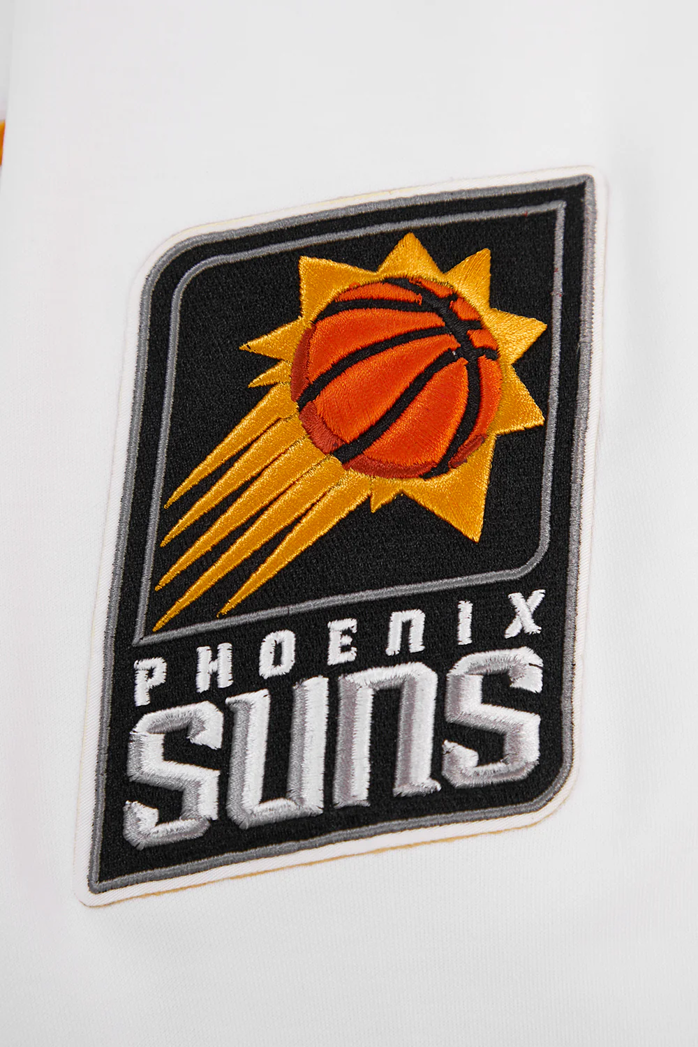 NBA PHOENIX SUNS CLASSIC CHENILLE MEN'S FULL ZIP PULLOVER HOODIE (WHITE) - Image 10