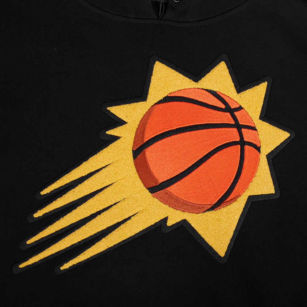 NBA PHOENIX SUNS RETRO CLASSIC MEN'S PO HOODIE (BLACK/ORANGE) - Image 5