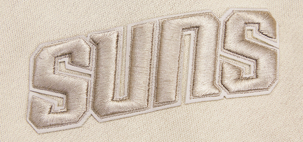 NBA PHOENIX SUNS NEUTRAL DROP SHOULDER FLEECE PULLOVER HOODIE (TAUPE) - Image 9