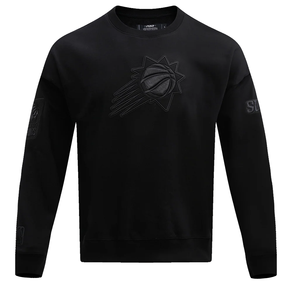 NBA PHOENIX SUNS NEUTRAL DROP SHOULDER MEN'S CREWNECK (BLACK) - Image 3