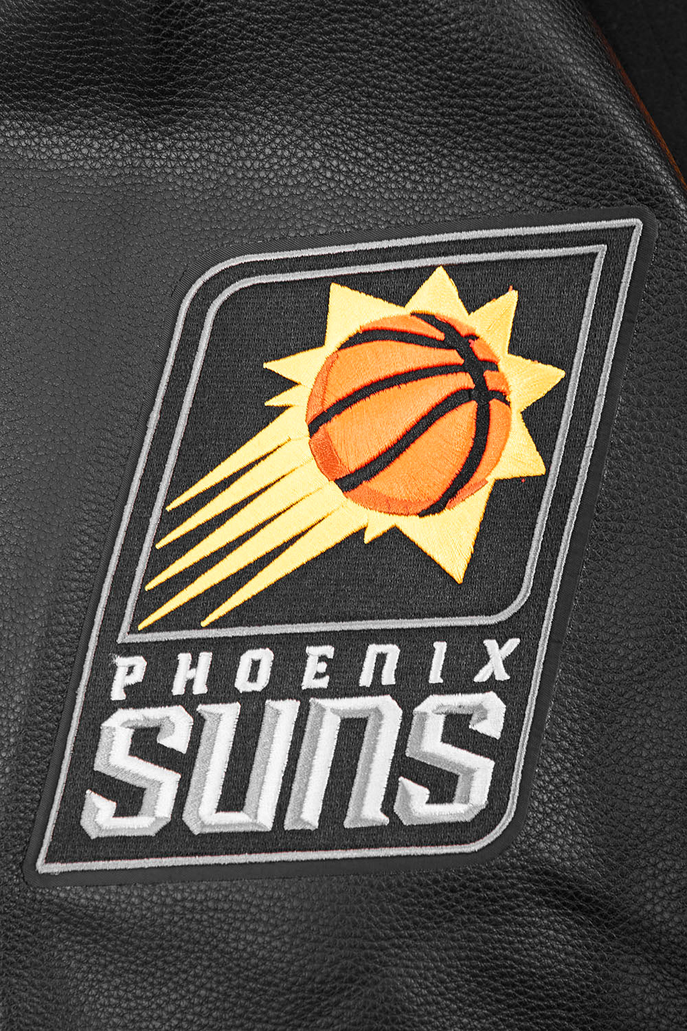 NBA PHOENIX SUNS SCRIPT TAIL MEN'S RIB WOOL VARSITY (BLACK/ORANGE) - Image 6