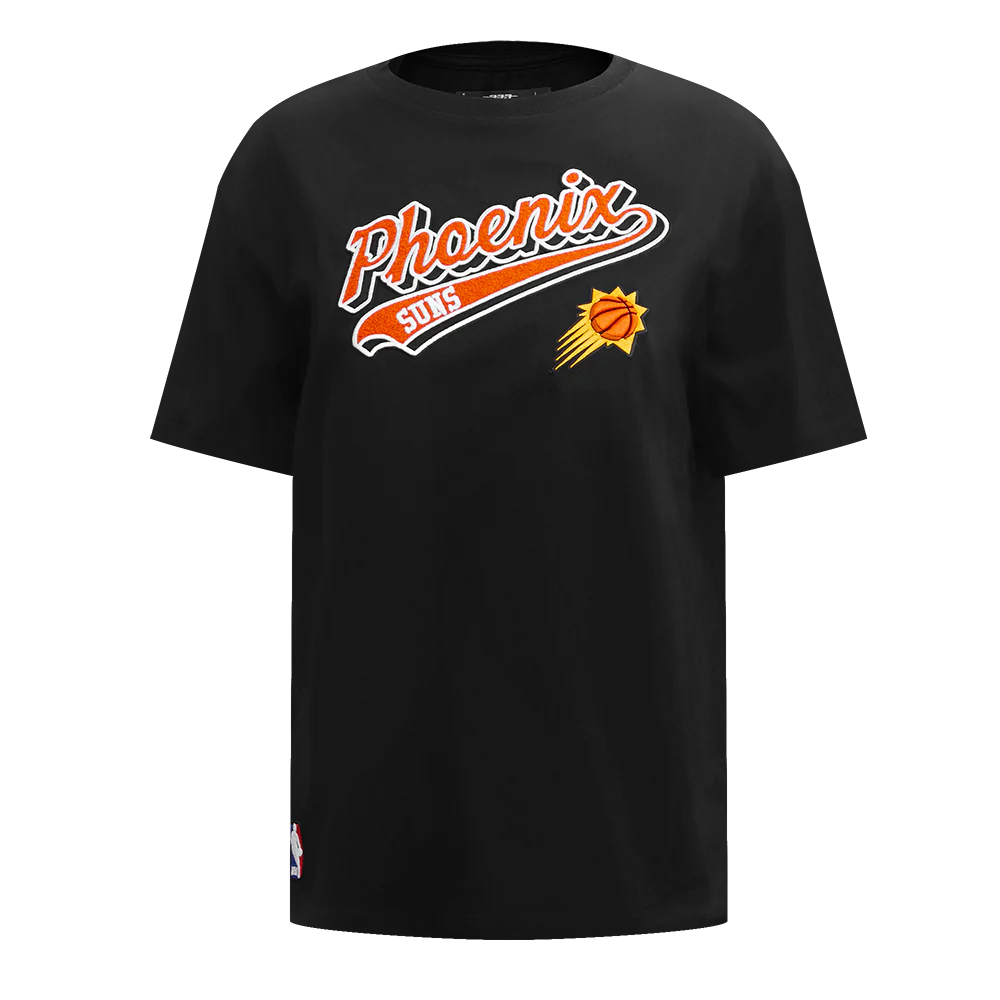 NBA PHOENIX SUNS SCRIPT TAIL WOMEN'S BOYFRIEND TEE (BLACK)