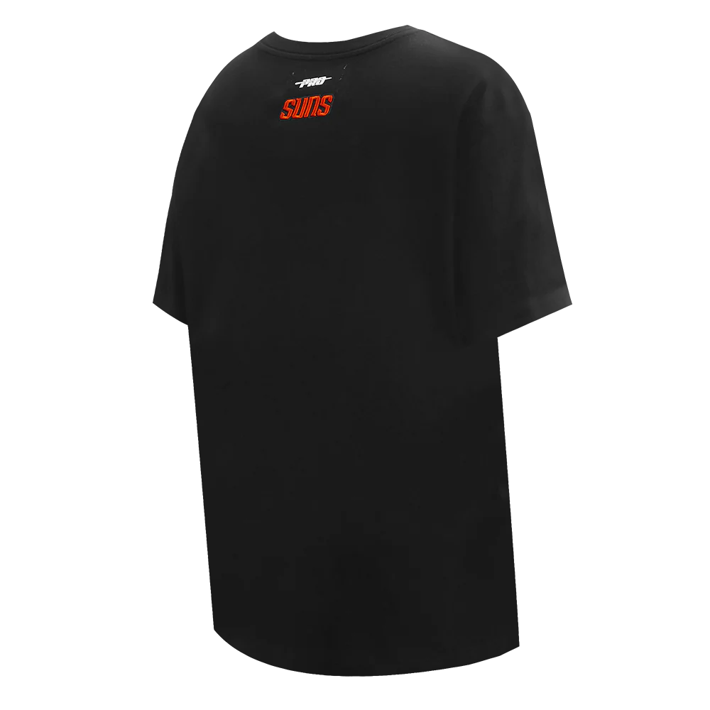 NBA PHOENIX SUNS SCRIPT TAIL WOMEN'S BOYFRIEND TEE (BLACK) - Image 3