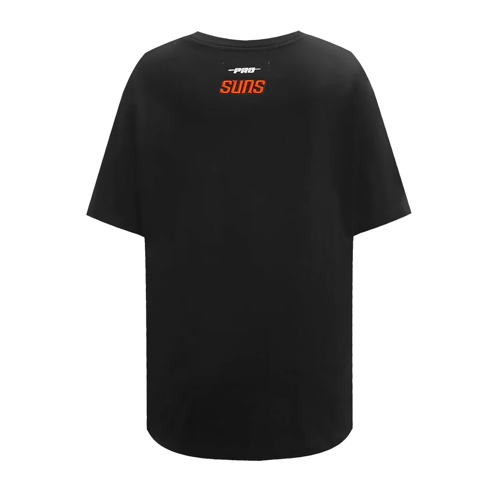 NBA PHOENIX SUNS SCRIPT TAIL WOMEN'S BOYFRIEND TEE (BLACK) - Image 5