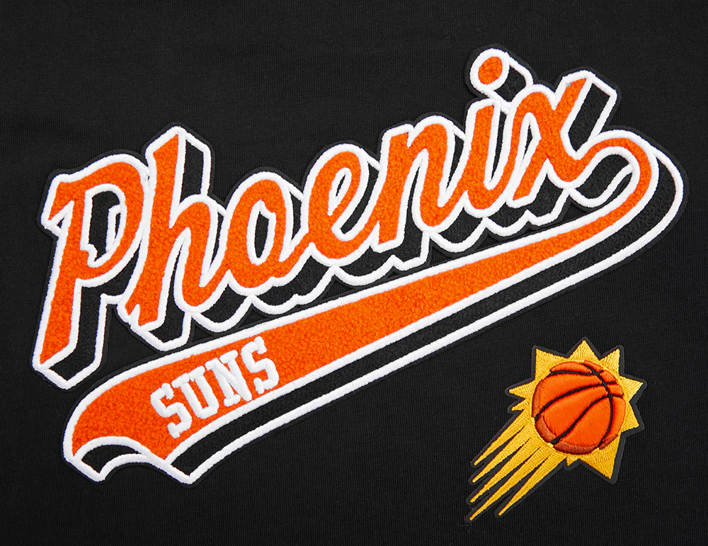 NBA PHOENIX SUNS SCRIPT TAIL WOMEN'S BOYFRIEND TEE (BLACK) - Image 6