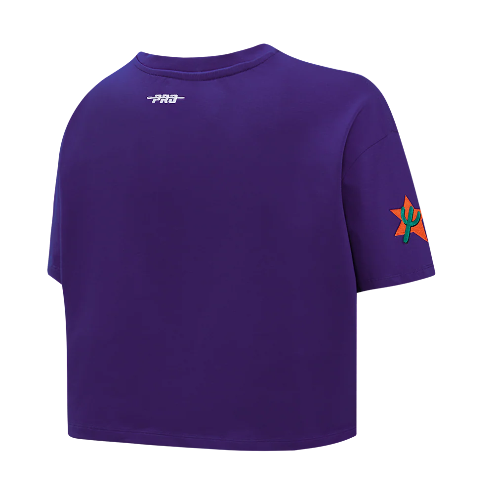 NBA PHOENIX SUNS CITY EDITION 24-25 WOMEN'S SJ BOXY TEE (PURPLE) - Image 4