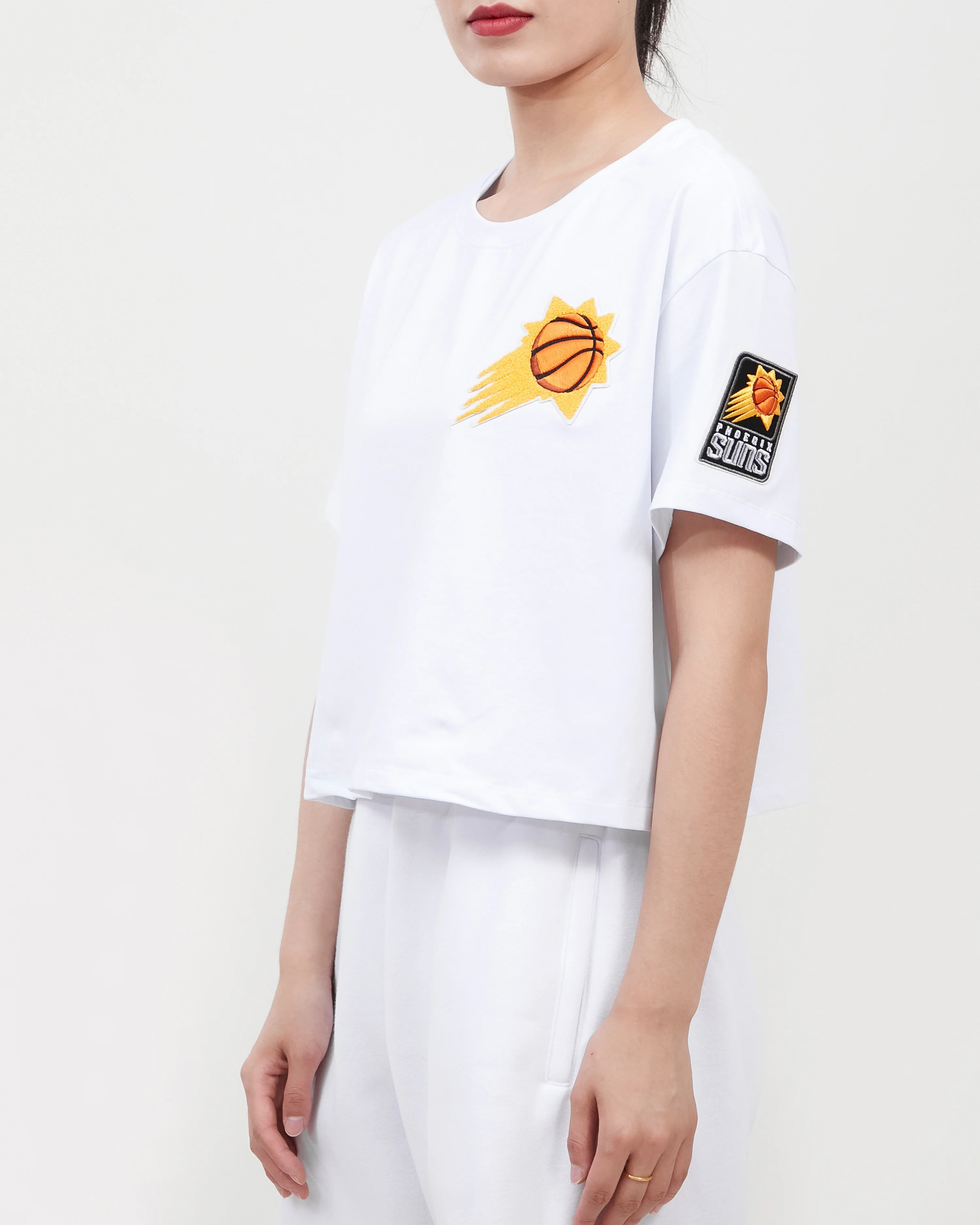 NBA PHOENIX SUNS CLASSIC WOMEN'S BOXY TEE (WHITE) - Image 11
