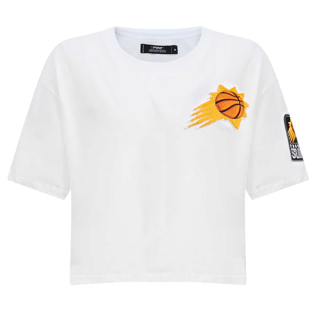 NBA PHOENIX SUNS CLASSIC WOMEN'S BOXY TEE (WHITE) - Image 3