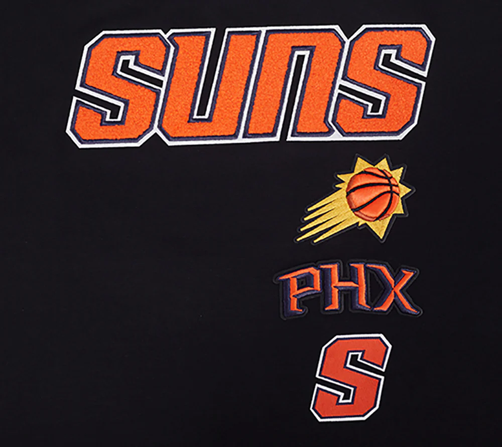 NBA PHOENIX SUNS RETRO CLASSIC WOMEN'S BOXY TEE (BLACK) - Image 7