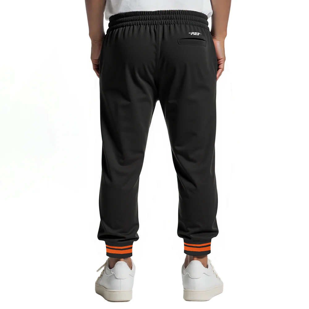 NBA PHOENIX SUNS RETRO CLASSIC BIG BOYS RIB FLC SWEATPANT (BLACK/ORANGE) - Image 2