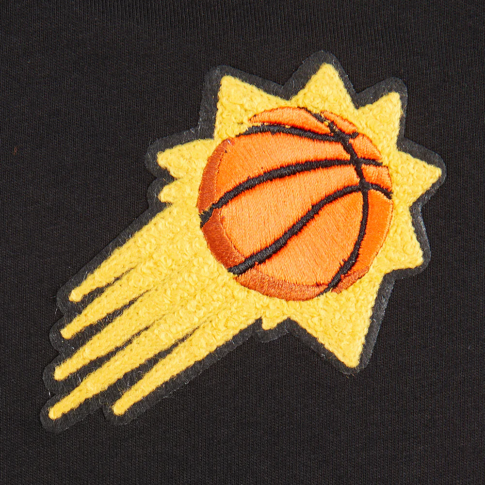NBA PHOENIX SUNS CLASSIC BIG GIRLS SHORT SLEEVE BOXY TEE (BLACK) - Image 7