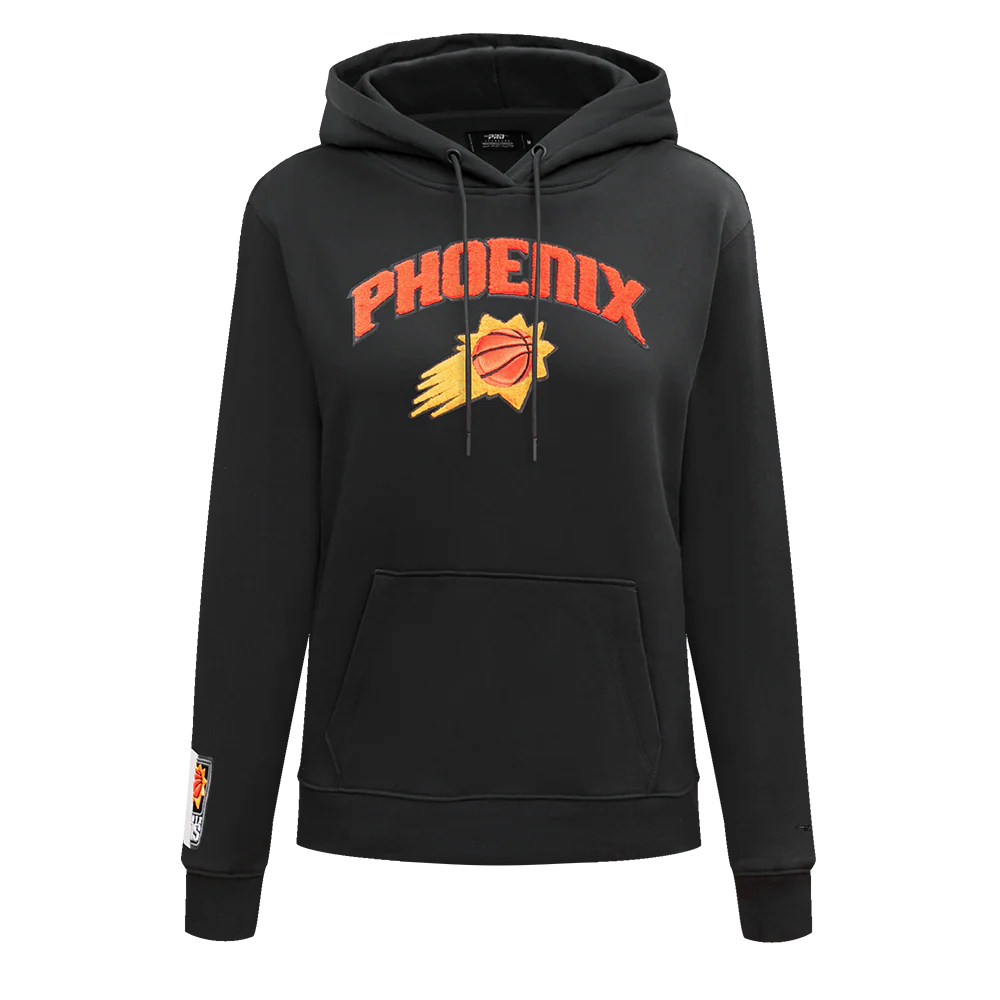 NBA PHOENIX SUNS CLASSIC WOMEN'S PULLOVER HOODIE (BLACK)