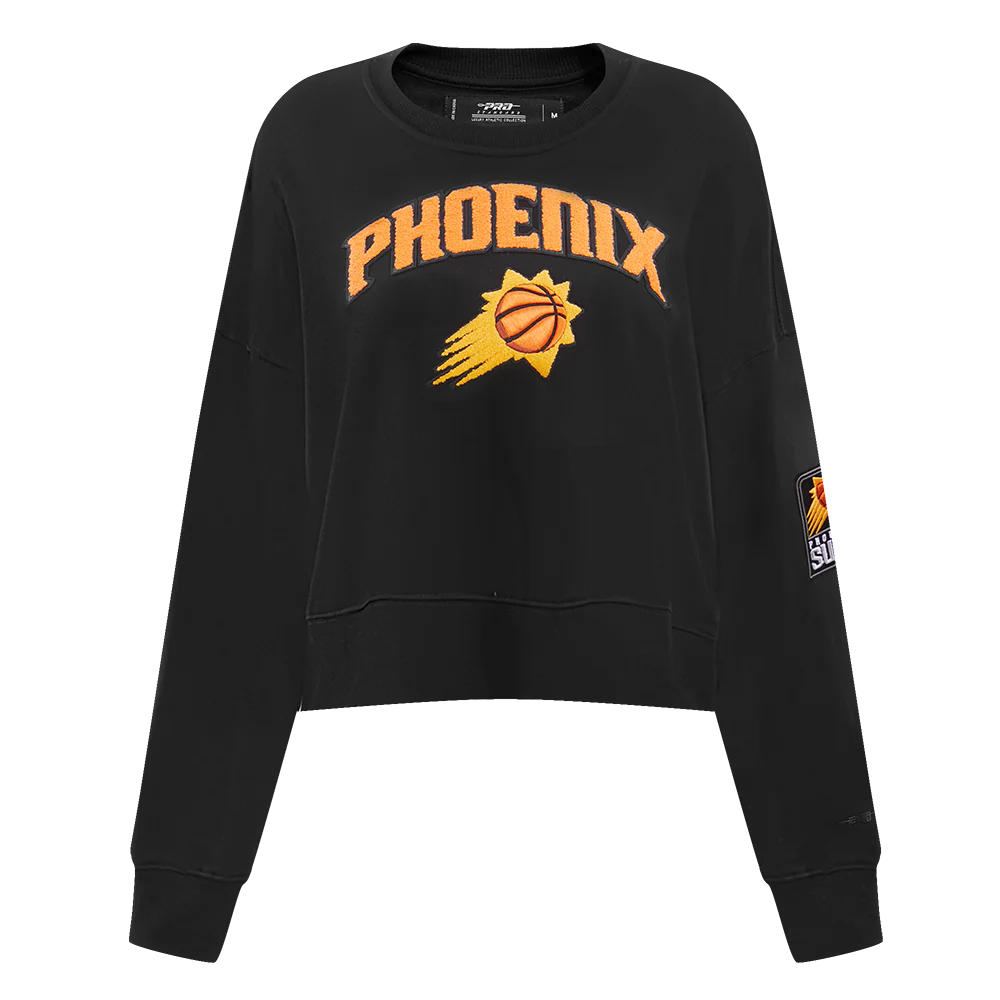 NBA PHOENIX SUNS CLASSIC WOMEN'S CREWNECK (BLACK)