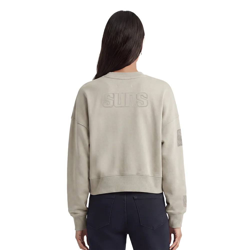 NBA PHOENIX SUNS NEUTRAL WOMEN'S CREWNECK (TAUPE) - Image 2