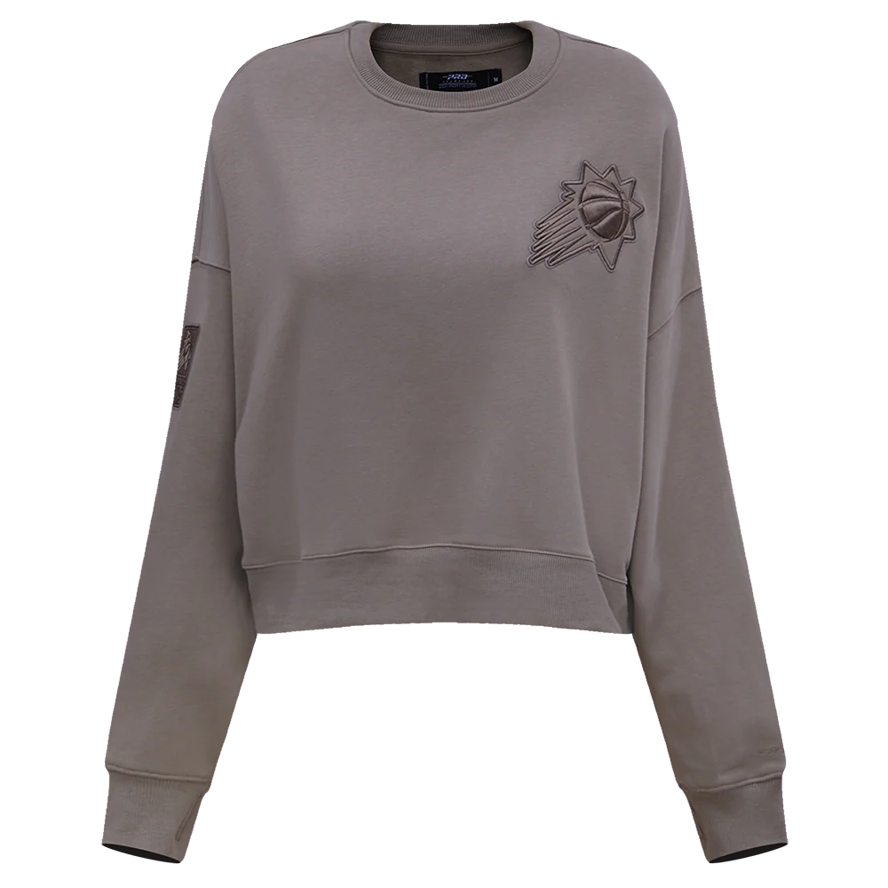NBA PHOENIX SUNS NEUTRAL WOMEN'S CREWNECK (TAUPE) - Image 3