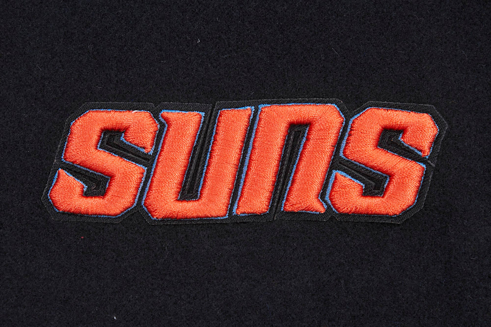 NBA PHOENIX SUNS CLASSIC WOOL WOMEN'S VARSITY JACKET (BLACK/WHITE) - Image 6
