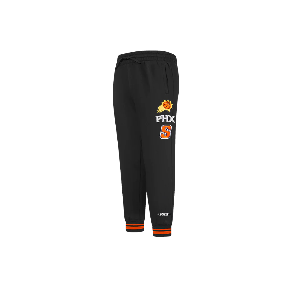 NBA PHOENIX SUNS RETRO CLASSIC LITTLE BOYS RIB FLC SWEATPANT (BLACK/ORANGE)