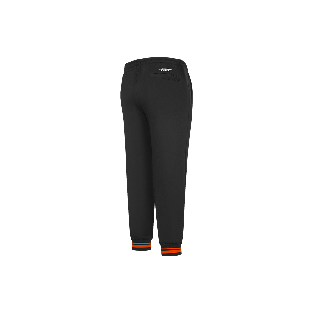 NBA PHOENIX SUNS RETRO CLASSIC LITTLE BOYS RIB FLC SWEATPANT (BLACK/ORANGE) - Image 3