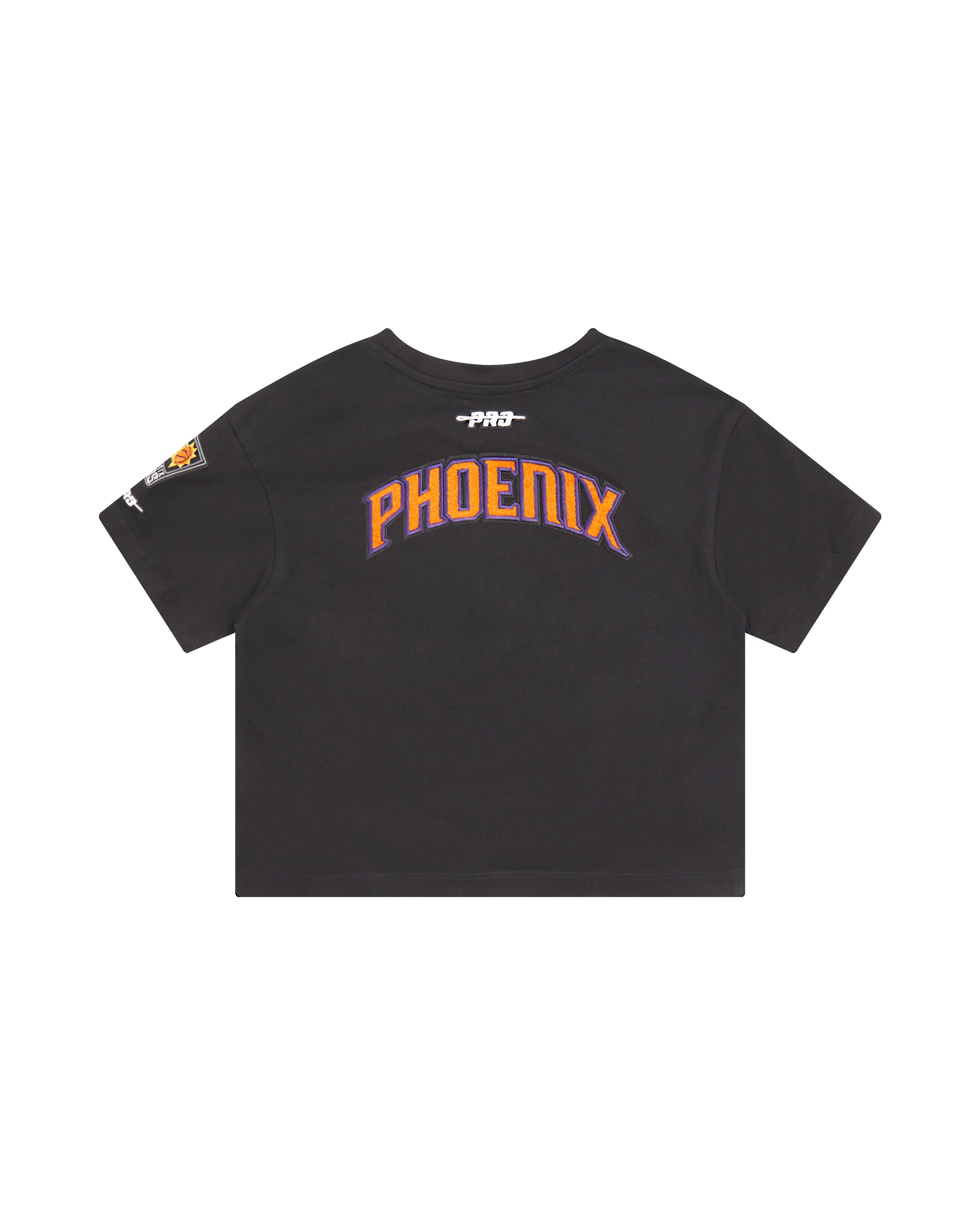 NBA PHOENIX SUNS CLASSIC LITTLE GIRLS SHORT SLEEVE BOXY TEE (BLACK) - Image 4