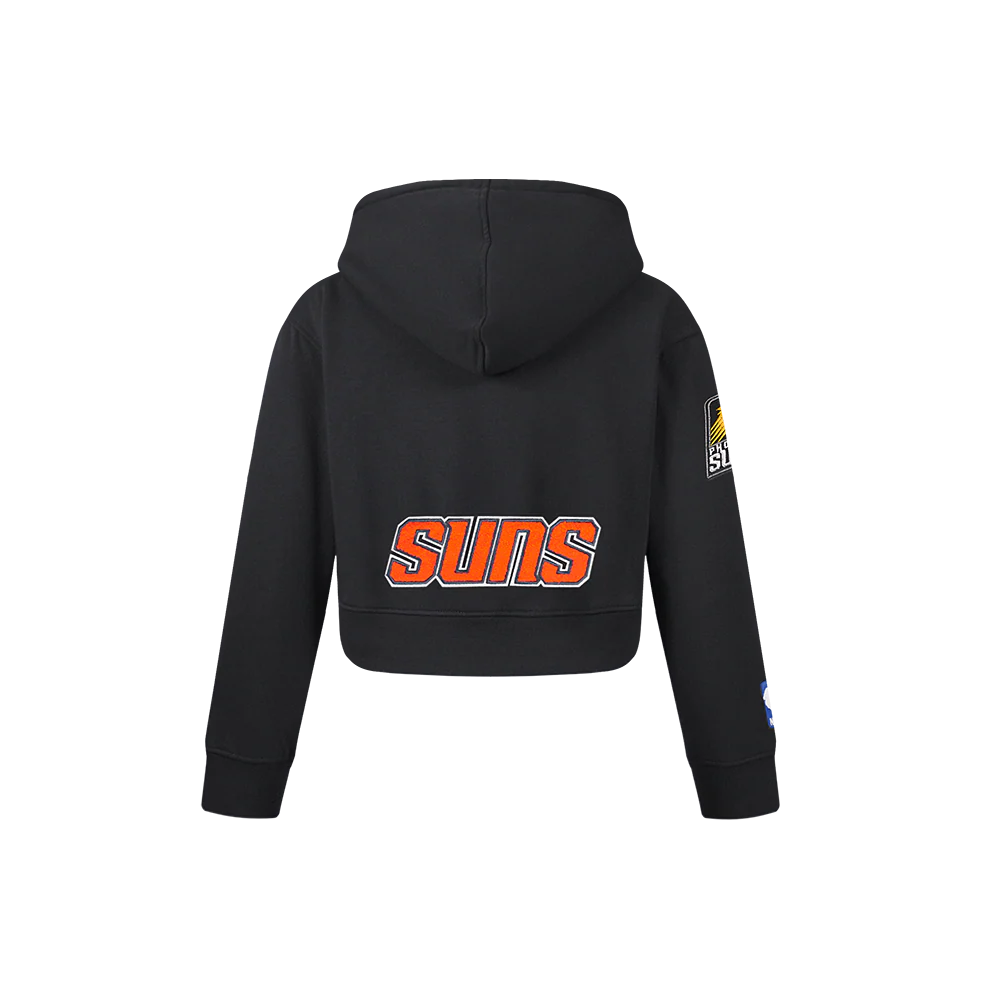 NBA PHOENIX SUNS CLASSIC LITTLE GIRLS FLEECE FULL ZIP HOODIE (BLACK) - Image 3