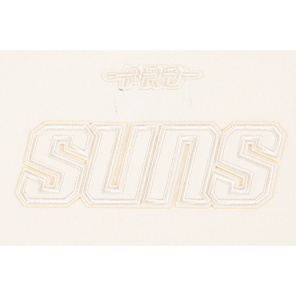 NBA PHOENIX SUNS NEUTRAL LITTLE GIRLS FLEECE CREWNECK (EGGSHELL) - Image 7