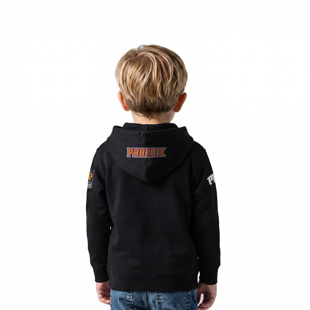 NBA PHOENIX SUNS CLASSIC TODDLER BOYS FLEECE PULLOVER HOODIE (BLACK) - Image 2