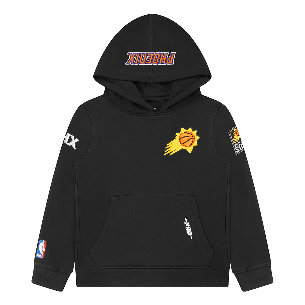 NBA PHOENIX SUNS CLASSIC TODDLER BOYS FLEECE PULLOVER HOODIE (BLACK) - Image 3