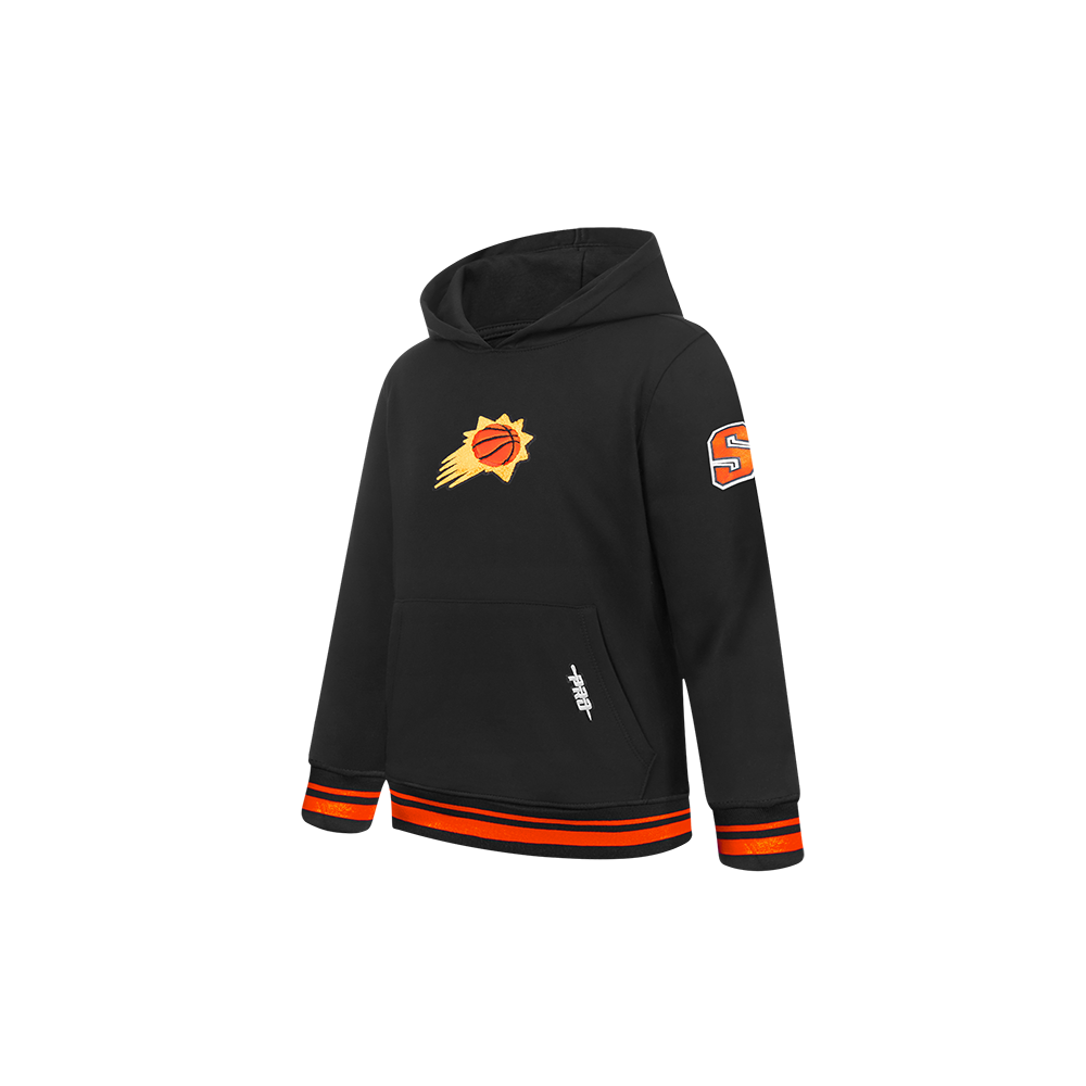 NBA PHOENIX SUNS RETRO CLASSIC TODDLER BOYS RIB FLEECE PULLOVER HOODIE (BLACK/ORANGE) - Image 2