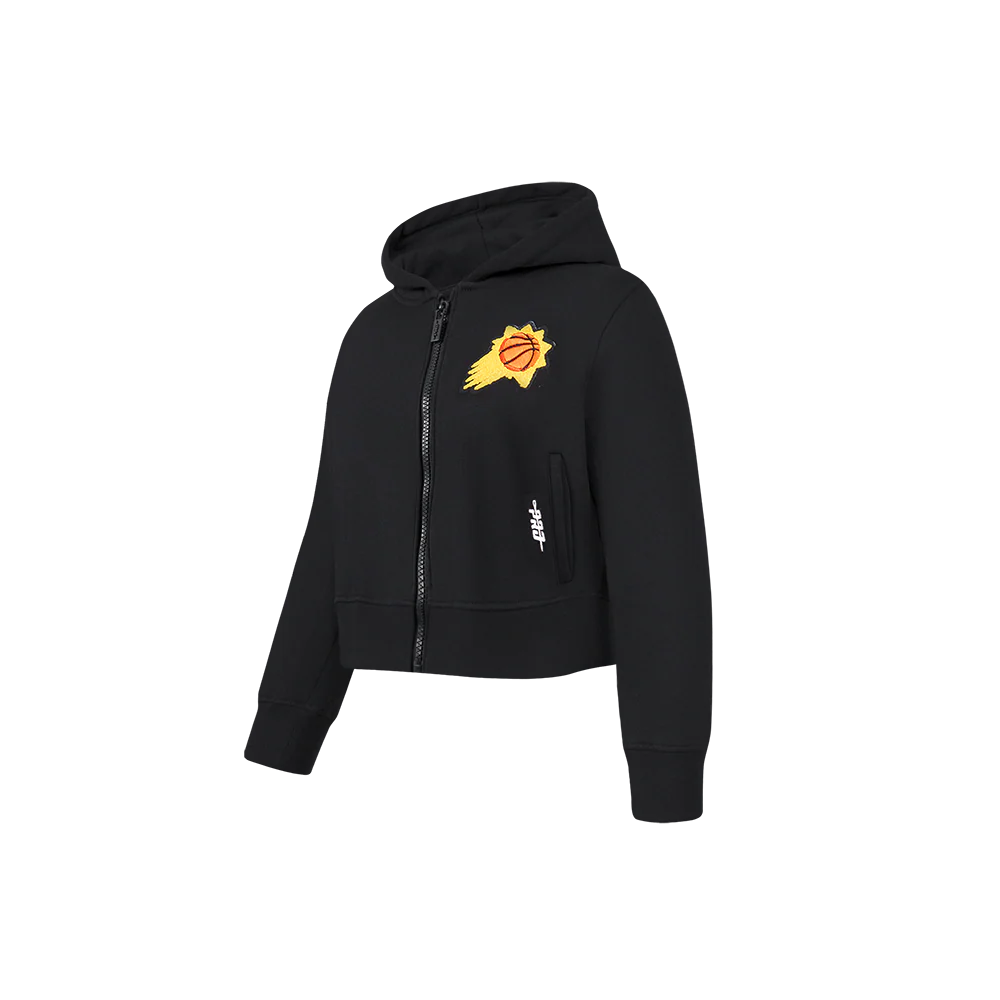 NBA PHOENIX SUNS CLASSIC TODDLER GIRLS FLEECE FULL ZIP HOODIE (BLACK) - Image 2