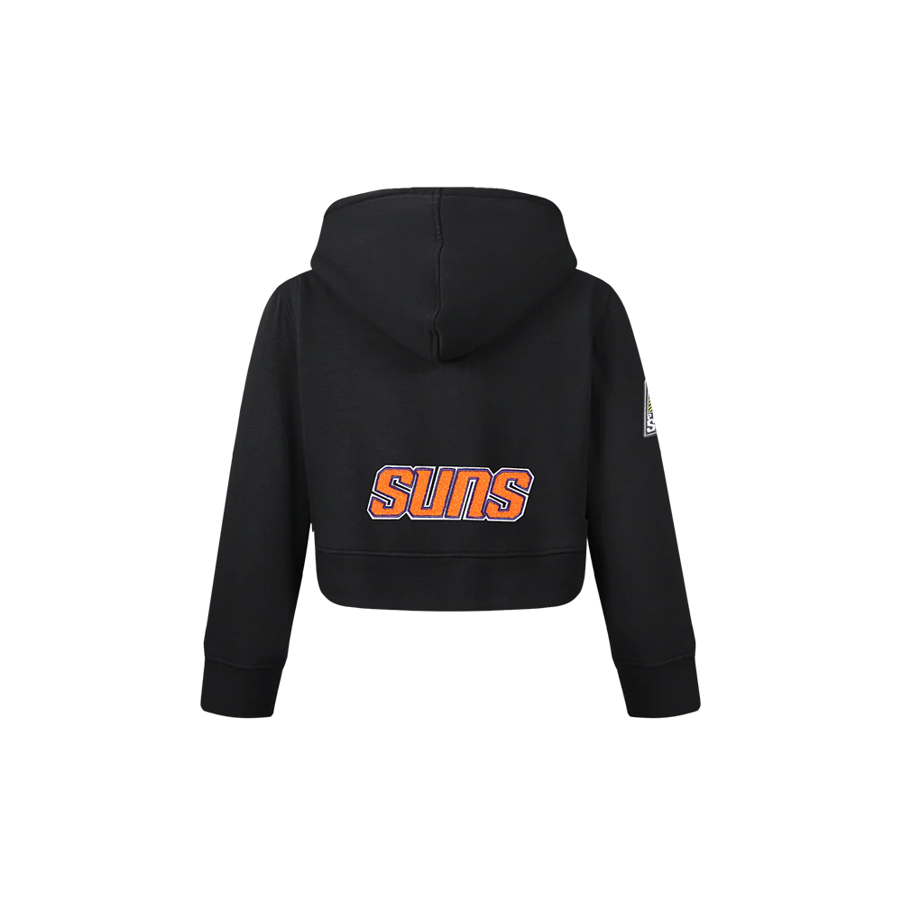NBA PHOENIX SUNS CLASSIC TODDLER GIRLS FLEECE FULL ZIP HOODIE (BLACK) - Image 3