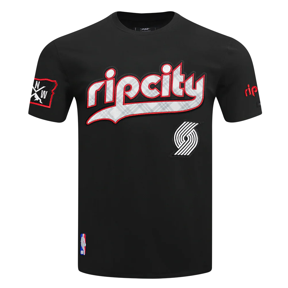 NBA PORTLAND TRAIL BLAZERS CITY EDITION 24-25 MEN'S SJ TEE (BLACK)