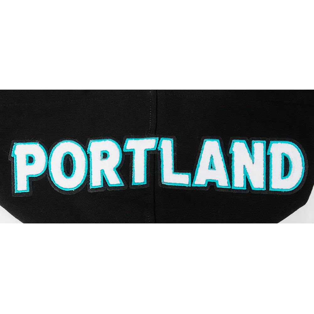 NBA PORTLAND TRAIL BLAZERS CITY EDITION 25-26 MEN'S RIB FLC PO HOODIE (BLACK) - Image 5