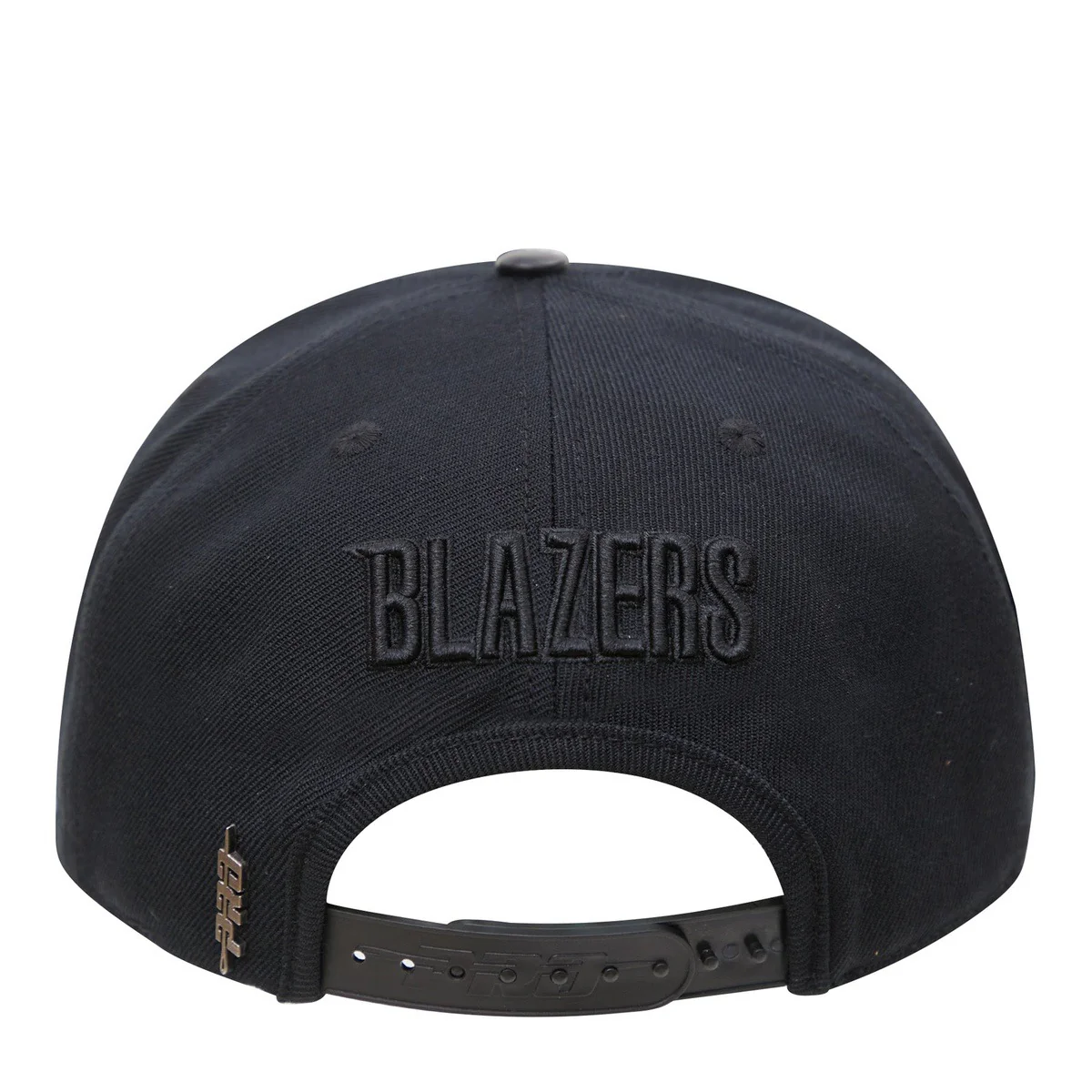 NBA PORTLAND TRAIL BLAZERS TRIPLE BLACK WOOL UNISEX SNAPBACK HAT (TRIPLE BLACK) - Image 4