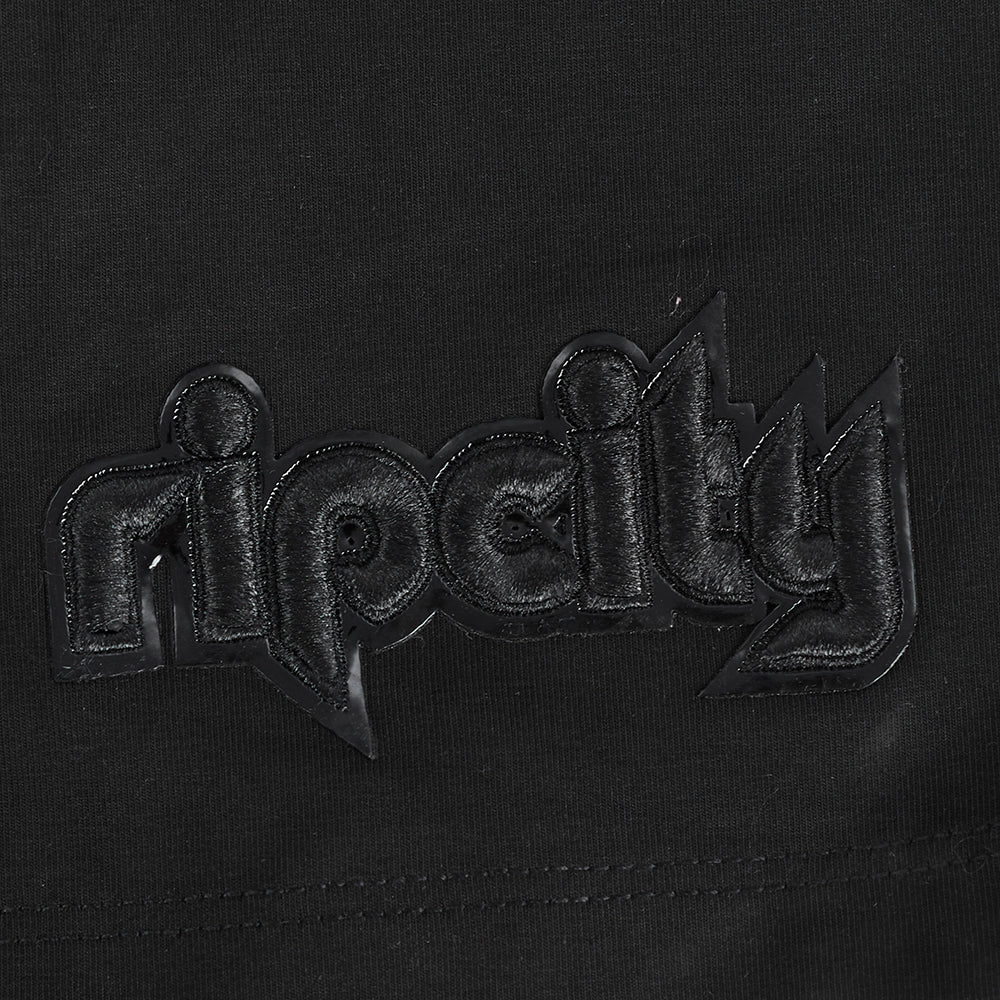 NBA PORTLAND TRAIL BLAZERS TRIPLE BLACK WOMEN'S SJ BOXY TEE (TRIPLE BLACK) - Image 6