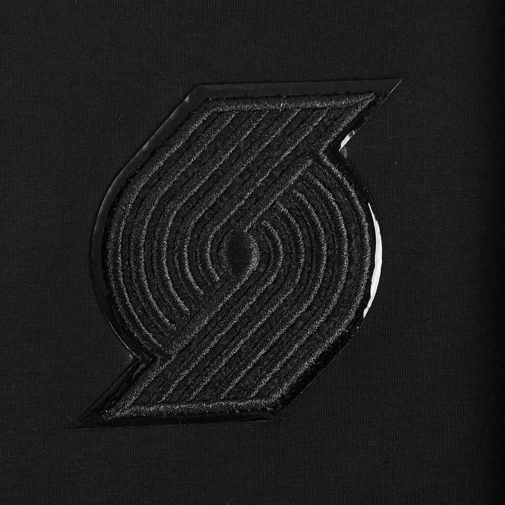 NBA PORTLAND TRAIL BLAZERS TRIPLE BLACK WOMEN'S SJ BOXY TEE (TRIPLE BLACK) - Image 7