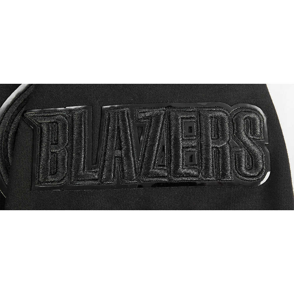 NBA PORTLAND TRAIL BLAZERS TRIPLE BLACK BIG BOYS FLC PO HOODIE (BLACK) - Image 6