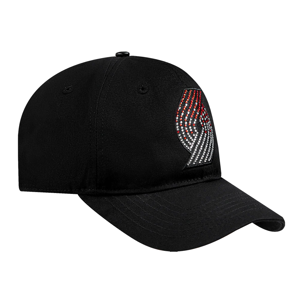 NBA PORTLAND TRAIL BLAZERS JEWELS WOMEN'S DAD HAT (BLACK) - Image 5