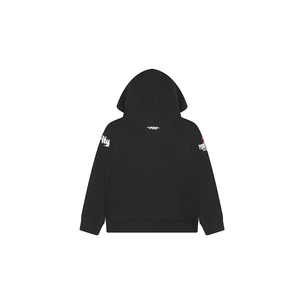 NBA PORTLAND TRAIL BLAZERS CLASSIC TODDLER BOYS FLEECE PULLOVER HOODIE (BLACK) - Image 4