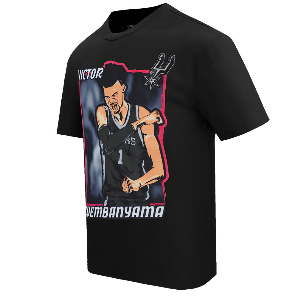 NBA SAN ANTONIO SPURS ANIMATED ACTION MEN'S S/S TEE (BLACK) - Image 2