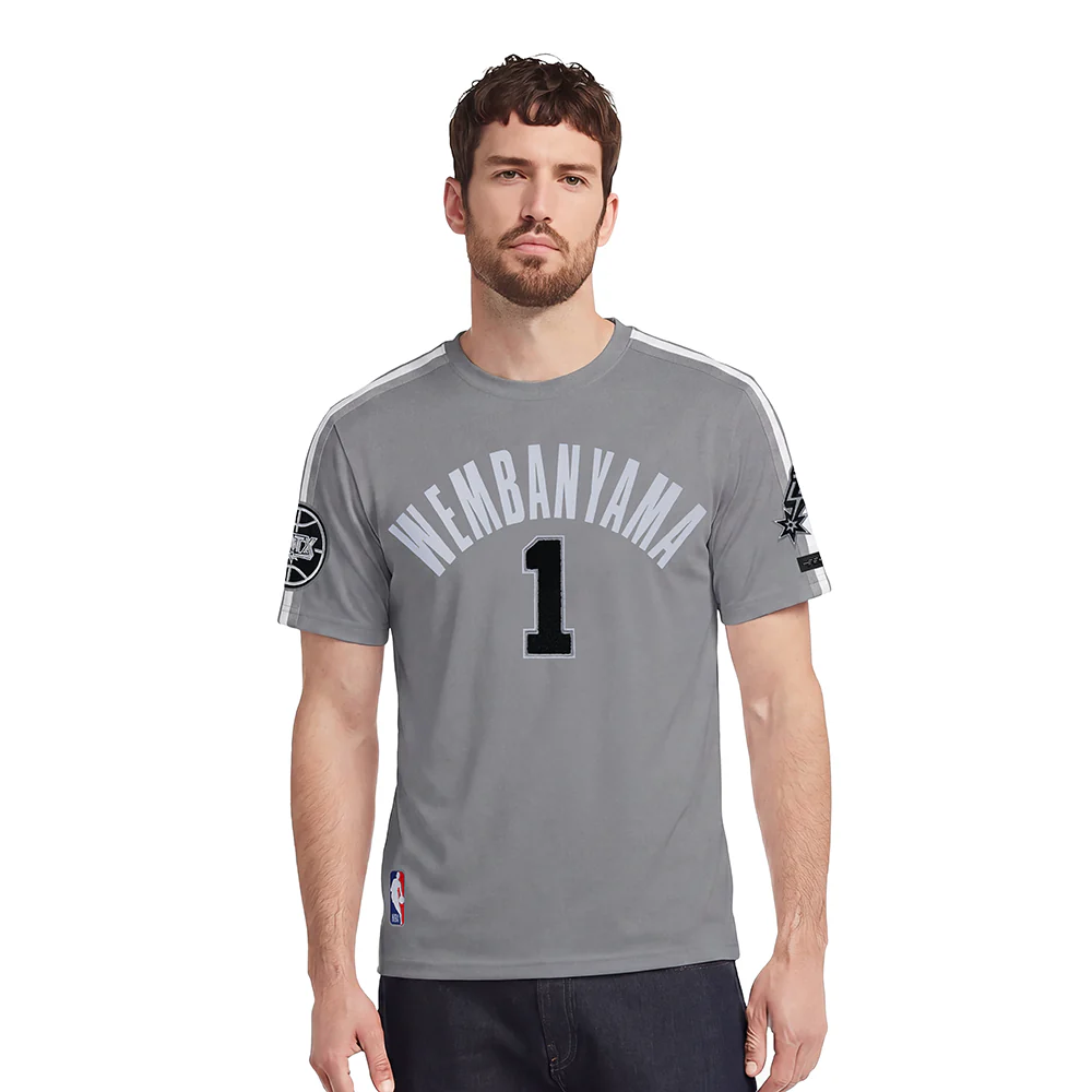NBA SAN ANTONIO SPURS VICTOR WEMBANYAMA #1 CLASSIC PNN MEN'S SJ TAPI (GRAY)