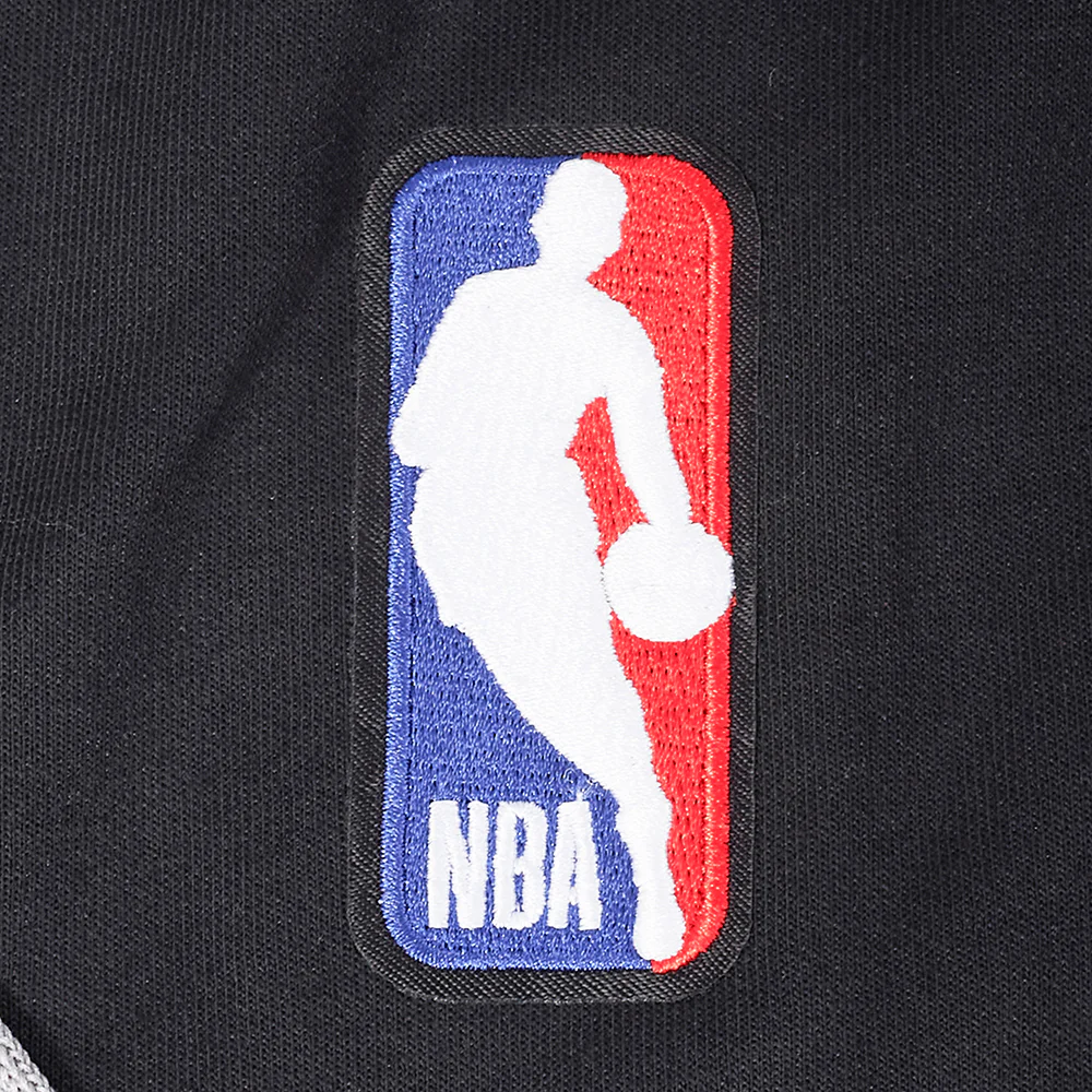 NBA SAN ANTONIO SPURS VICTOR WEMBANYAMA #1 CLASSIC PNN MEN'S DOUBLE KNIT JACKET (BLACK/GRAY) - Image 10
