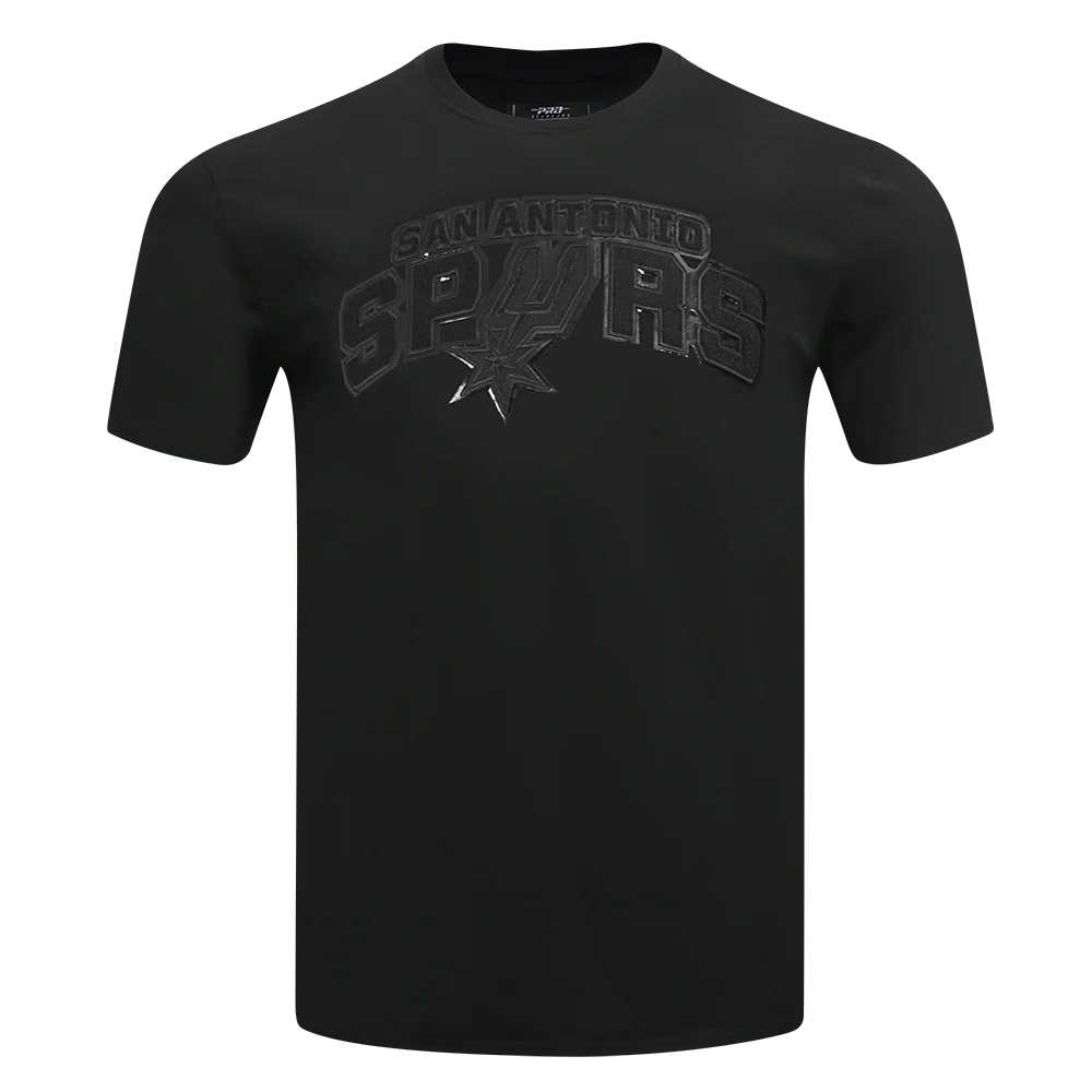 NBA SAN ANTONIO SPURS TRIPLE BLACK MEN'S LOGO PRO TEAM SHIRT (TRIPLE BLACK MEN'S) - Image 3